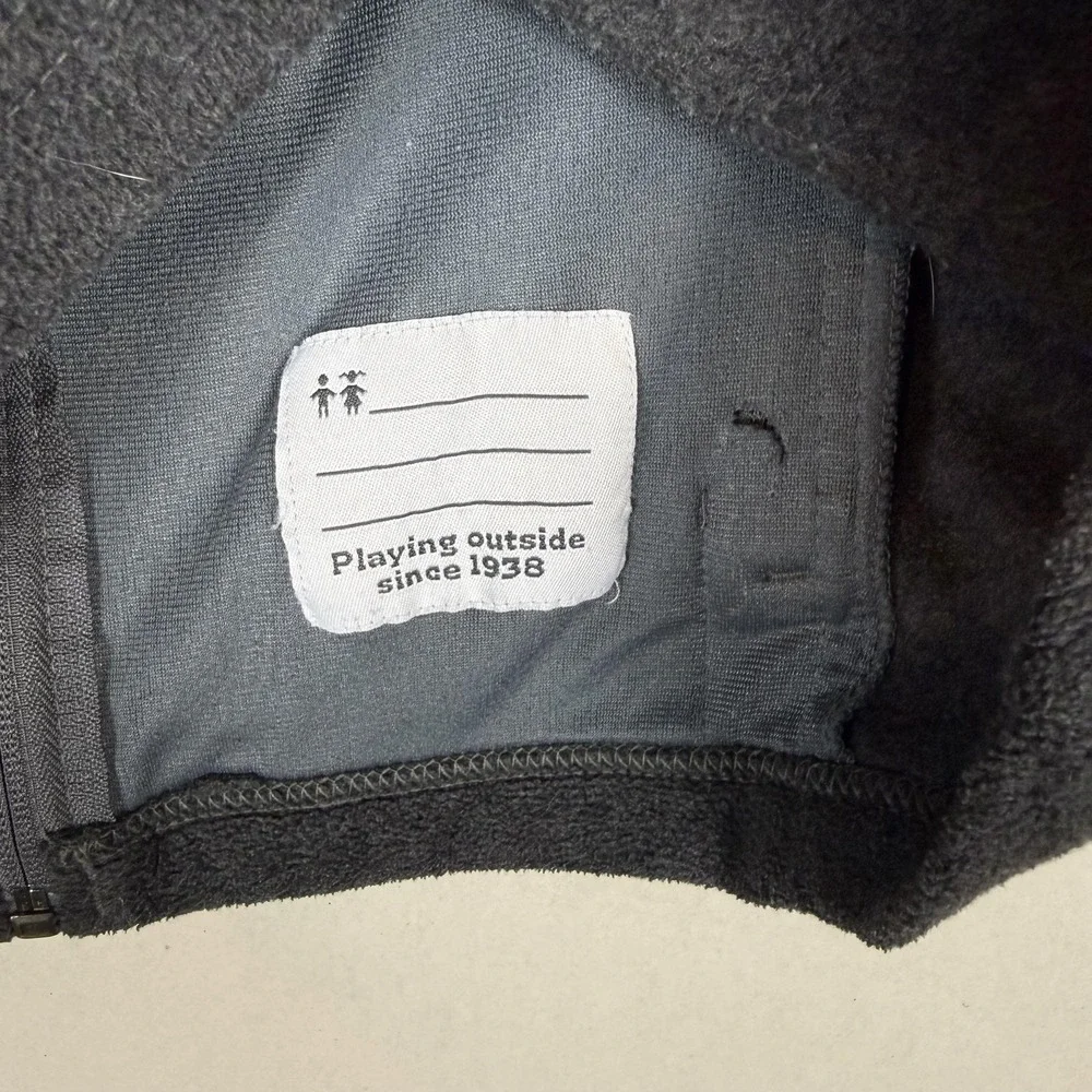 Columbia Jacket Kids Large 14/16 Gray Fleece Full Zip Stand Collar Cozy Warm